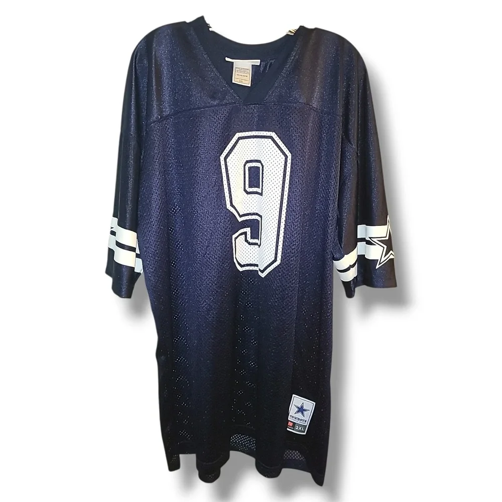 Dallas Cowboys Tony Romo #9 Jersey 2XL Navy Blue NFL Football Vintage 2000s